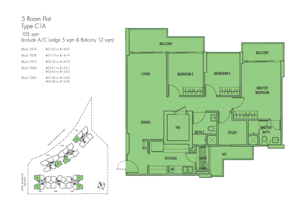 Belvia 5 Room Floor Plan DBSS Homes